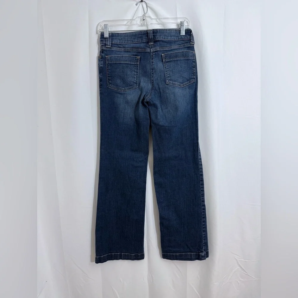 Boden Mid Rise Wide Leg Ankle Jeans Size 8R - Picture 6 of 12